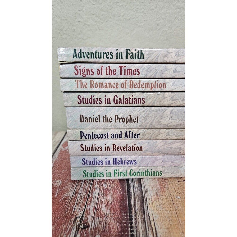 M.R. De Haan Book Set Of 9 Bible Study Commentary Acts Revelations Daniel Hebrew